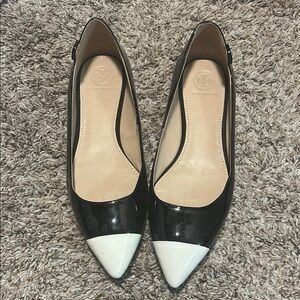 Black and White Women's Flats